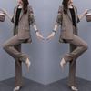 Spring And Autumn Casual Suit Set Women's Fashion Small Suit Pants Two Piece Set
