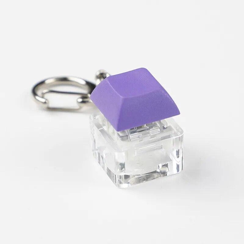 Keyboard Key Toy Party Stress Relief DIY Fidget Button Keycap Fidget Keychain Keyboard Fingertip Toys Finger Keyboard