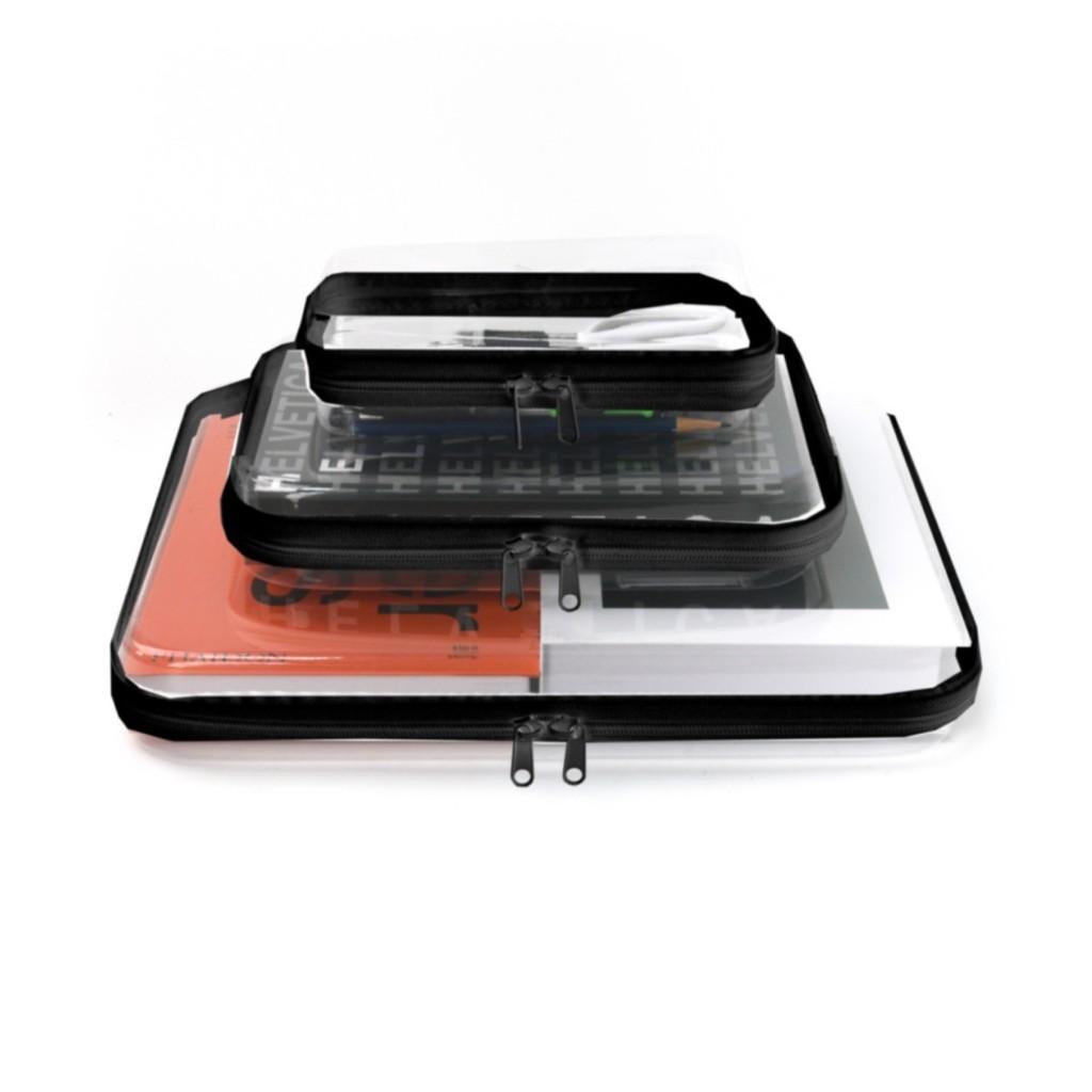 Travel Organizer Pvc Soft Bag With Zipper For Cosmetic And Clothing Storage