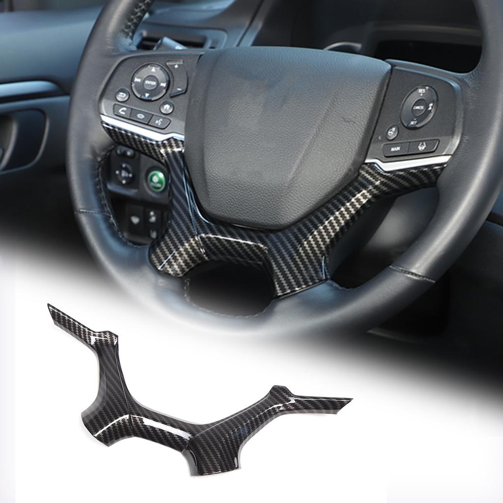 ABS Carbon fiber Steering Wheel Cover Trim Frame For Honda Pilot -22