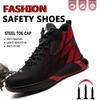 Men's Work Shoes Steel Toe Anti-puncture Safety Shoes Man Comfortable Lightweight Fashion Men's Safety Shoes Men's Work Boots