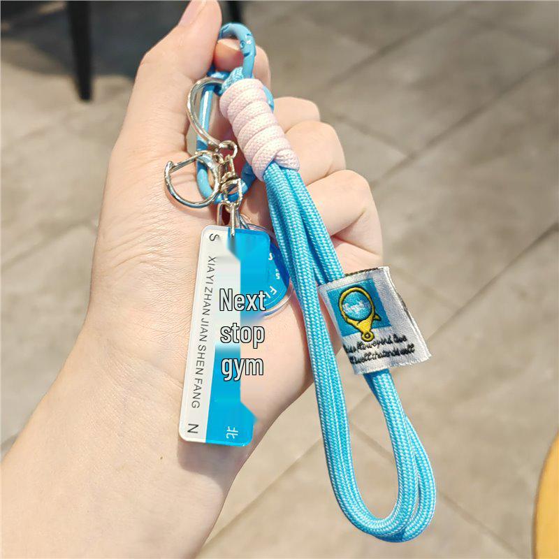 Creative Sports Keychain: Barbell & Water Bottle Charms - Fitness Accessories for Men & Women
