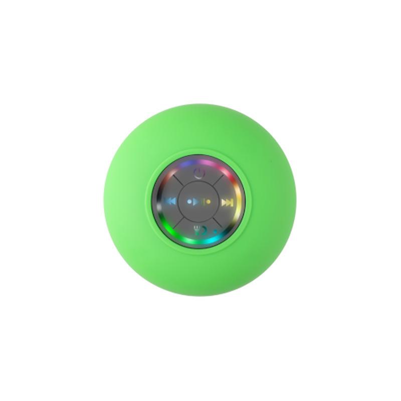 Portable Wireless Bluetooth Speaker LED Light IPX4 Waterproof Loudspeaker Outdoor Bathroom Large Suction Cup Stereo Sound Box