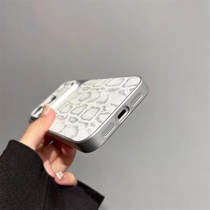 Premium Business Leather Texture Pattern Phone Case For iPhone 17 Air 16 15 14 13 Pro Max Plating Glossy Shockproof Back Cover