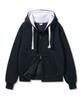 Alvinclo [Fleece-Lined] Hoodie Color Block Match Regular Fit Zip-Up Azh672 (4 Colors)