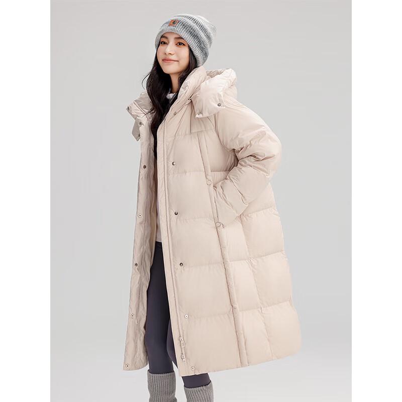 Yaya 2025 Women's Long Hooded Down Jacket