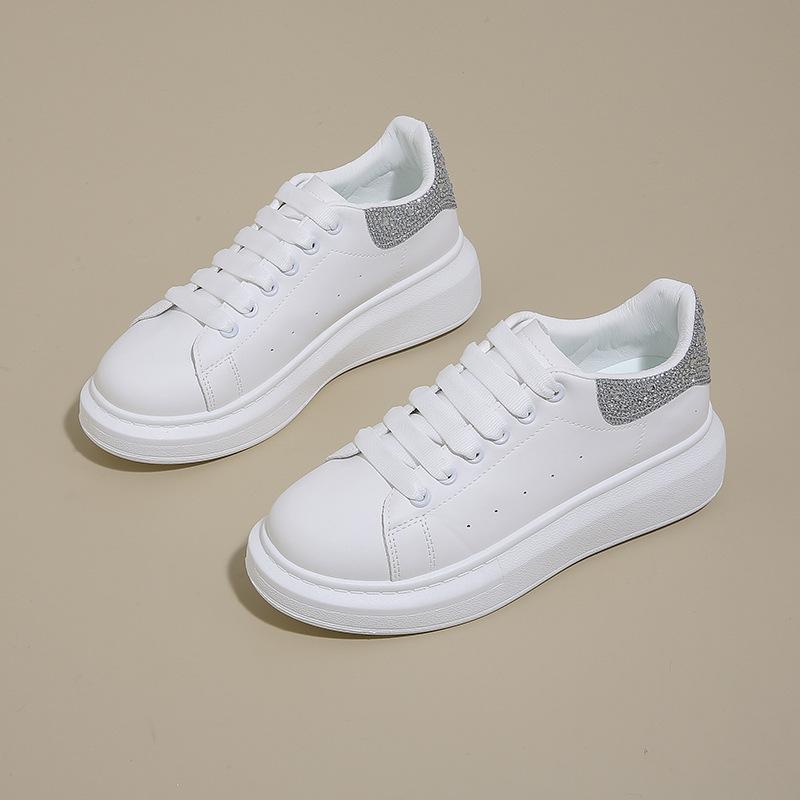 Summer new breathable little white shoes female students platform versatile casual sports board shoes 1