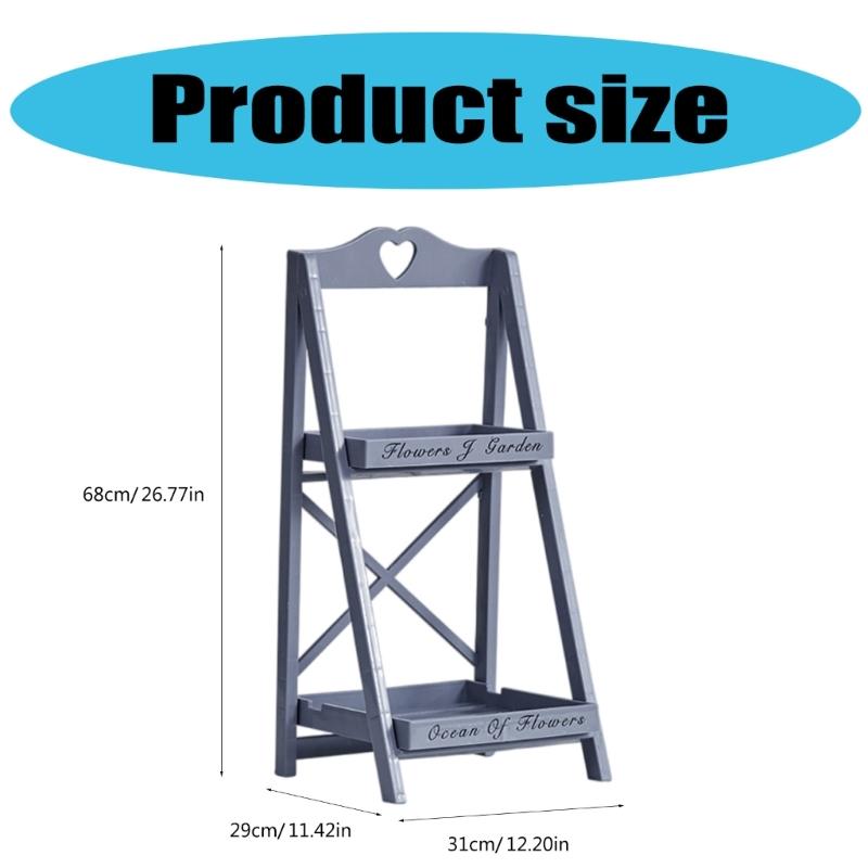 Contemporary Floor Standing Shelf Multi Layer Plant Holder Rack Easy Assembly Storage Shelves for Home and Office