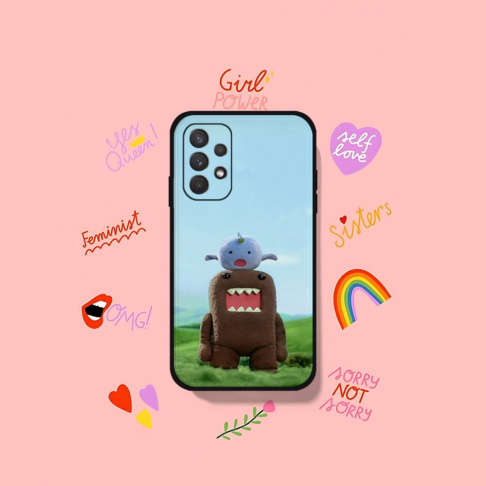 Cute D-Domo Kun-s Phone Case For Samsung Galaxy S25 S24 S23 S22 S21 FE Plus Ultra A13 A20 A32 A70 Black Cover