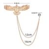 Fashion Metal Rhinestone Brooch for Women and Men Tasse Animal Lapel Pins Eagle Deer Wings Design Collar Pin Jewelry Gifts