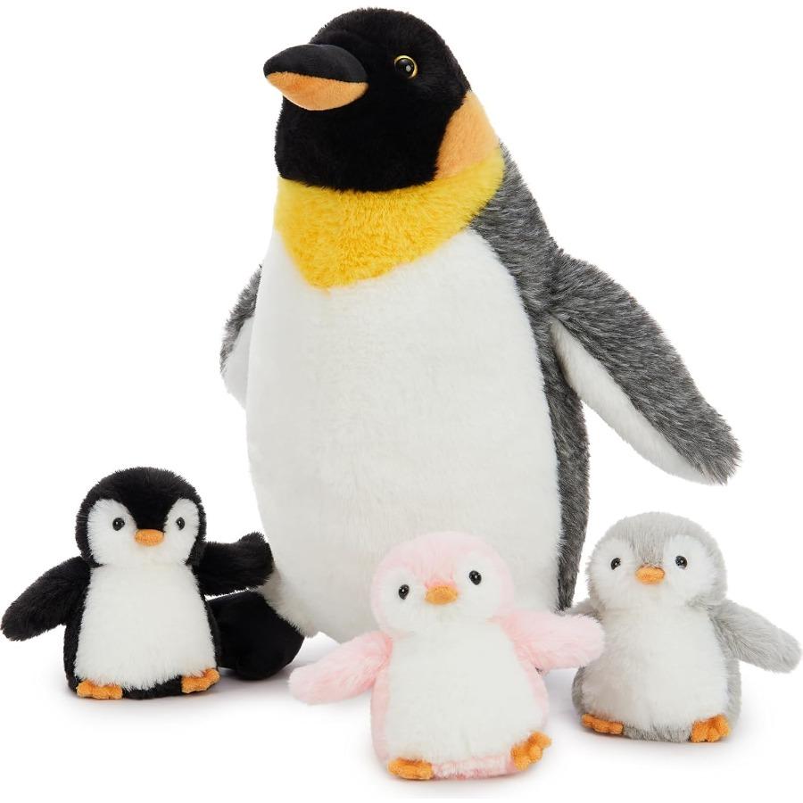 

4 Pcs Penguin Plush Collection Mom Penguin Stuffed Animal featuring 3 Stuffed Wind Up Penguin Babies Toy in Mother Penguin s Belly Christma United States