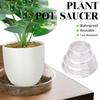 Transparent Horticultural Plant Pot Base Anti-Slip Circular Household Pot Tray Waterproof Plastic Water Storage Stain Drainage