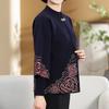 2PCS Knitted Tops Autumn/Winter Women Printed Cardigan Pullover Sweater Two-piece Plus Size Open-front Knitted Cardigan Comfortable Sweater Outfits