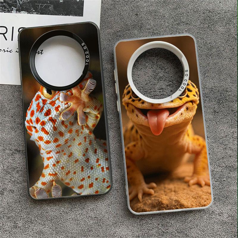 Lizards Geckos Cute Pet Shockproof Phone Case for Xiaomi Redmi Note 15 14 13 12 Pro Plus 11 11S 11T 5G Cover Anti Fall Fundas