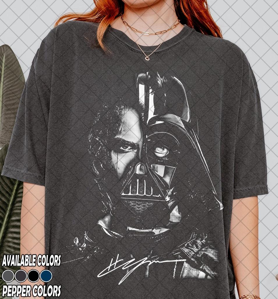 Vintage Comfort Colors Anakin Skywalker Half Face Shirt, Star Wars Darth Vader Fan Tee, Gift For Women and Man Unisex T-Shirt