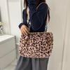 Leopard Plush Trendy Chain Casual Shoulder Bag