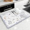 1Pcs Kitchen Super Absorbent Mat Antiskid Draining Coffee Dish Drying Mat Quick Dry Bathroom Drain Pad Tableware Mat