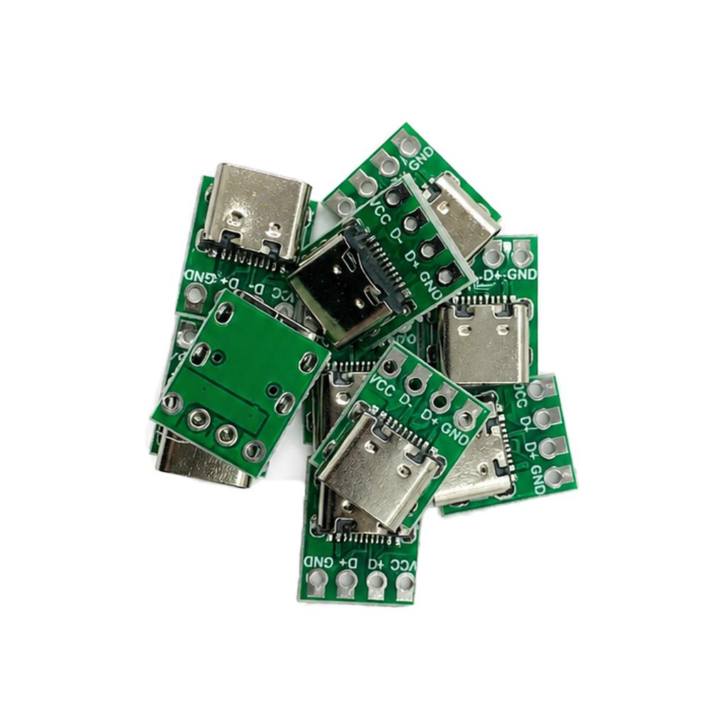 1-11 Stück USB Typ-C Stecker Buchse Buchsen Adapter Für Test Datenleitung Kabel Reparatur Übertragungsplatine Für Kabeladapter Prüfung