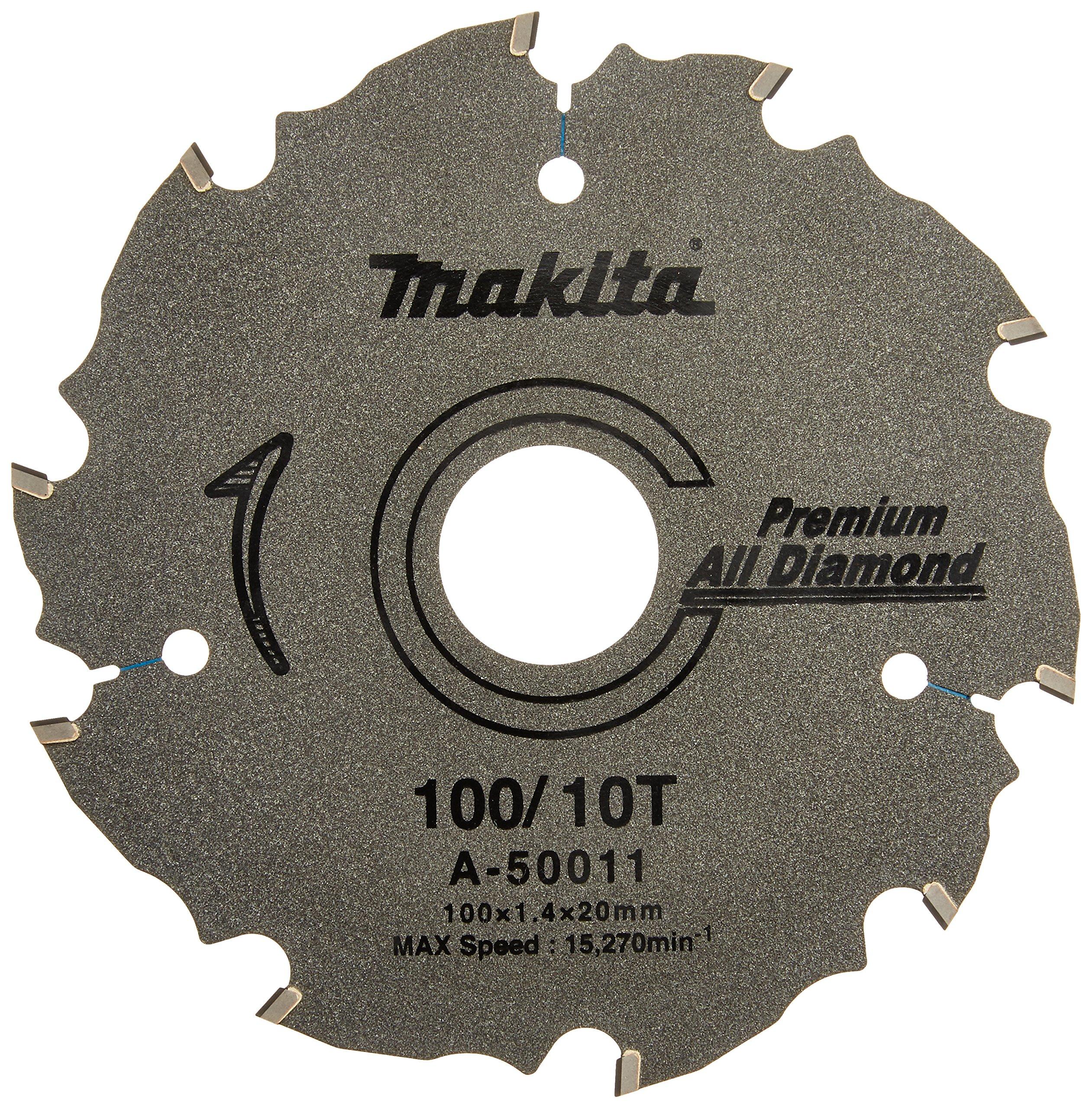 

Makita Premium All Diamond Tip Outer Diameter Number of Blades 10T Saw, 100mm, A-50011 золотий