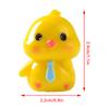 Mini Cute Cartoon Tie Chick Landscape Ornament Dollhouse Miniature Decoration Resin Desktop Decoration Accessories