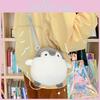 Penguin Plush Crossbody Bag For Girls With Zipper Closure And Interior Pocket
