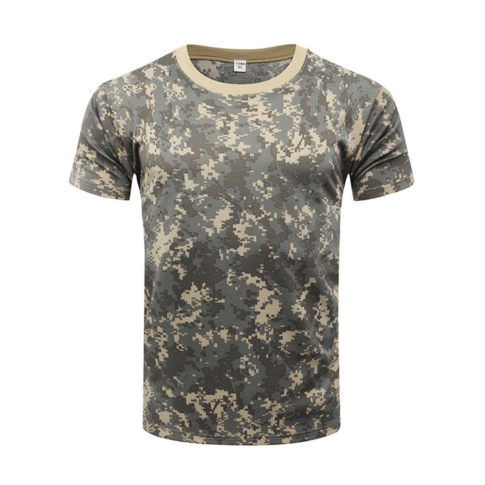 3D Camouflage T-Shirt Herren Kleidung Outdoor Mode Lässig O-Ausschnitt Kurzarm Sommer Street Übergroß Herren Outdoor Sport T-Shirts