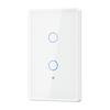 100 240V No Neutral & Neutral Wire 1/2/3/4 Gang Tuya WiFi Light Switch With RF433 Electric Wall Smart Touch Switch