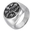 European and American Retro Character Ring Punk Style Men's Ring