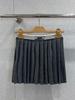 Nanyou Women's 2025 Autumn/Winter Striped Knit Skirt: Loose, Casual, Versatile Short Skirt