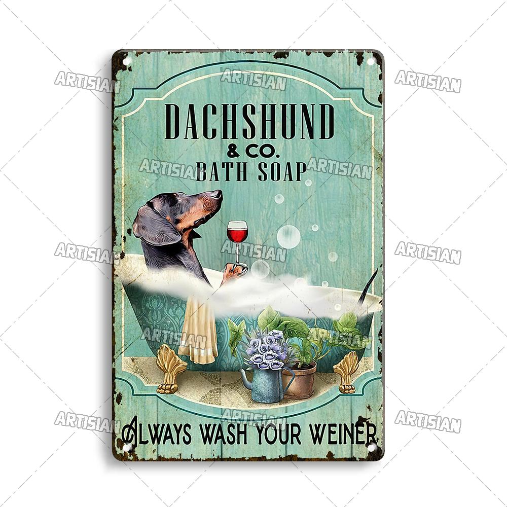 Artisian Łazienka Metalowy Znak Pralnia Blaszana Tabliczka Toaleta Plakat Dekoracyjny Mydło Kąpielowe Dekoracja Ścienna Garaż Bar Pub Klub Hotel