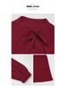 2024 Valentine's Day Lantern Sleeve Bow Collar Women's Shirt