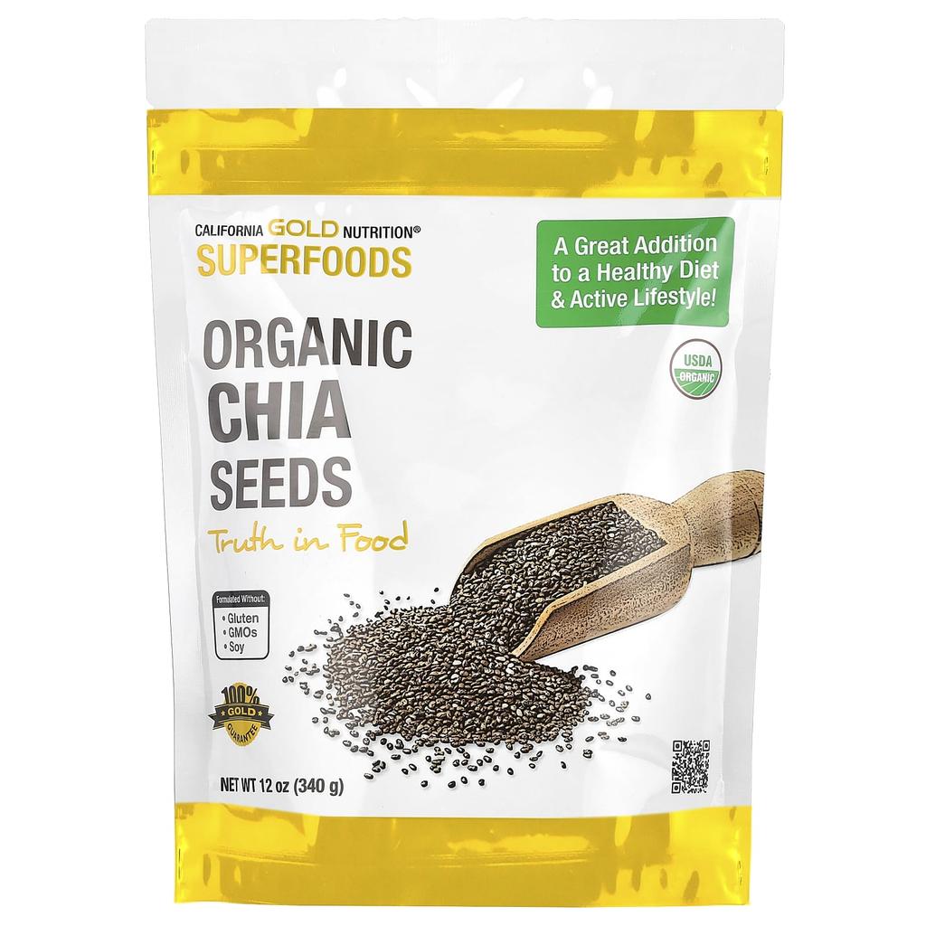 Superfood, Organic Chia Seeds, 12Oz (340G)