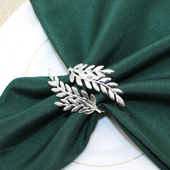 12 Pcs Wheat Head Napkin Rings Reusable Metal Napkin Holders Decorative Napkin Rings for Home Hotel Dining Table Parties Decor