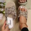 Dámské nové pantofle Summer Cross Drag Móda Konopné lano Svrchní oblečení Pantofle Pro volný čas Sandály a pantofle