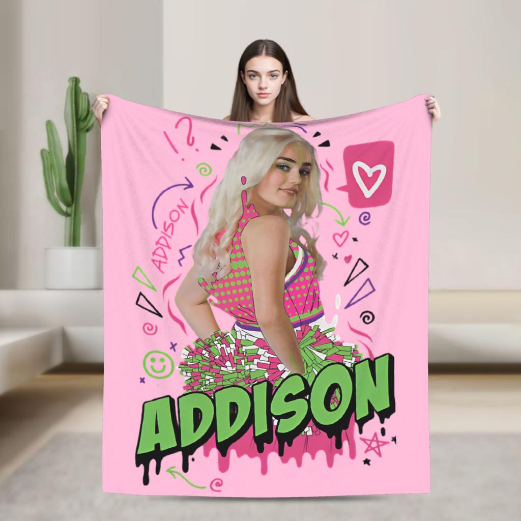 Zombies 4 Dawn of the Vampires Knitted Blankets Flannel Addison Bootleg Lightweight Throw Blankets Travel Home Couch Thin Quilt