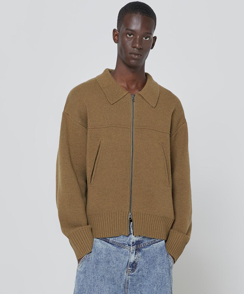 Millo Archive Jacquard Knit Blouson [Khaki]