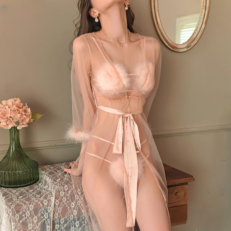 Uniform See-through Pajamas Temptation Female Hot Three-point Passion Suit Sexy Seduce Hint Underwear