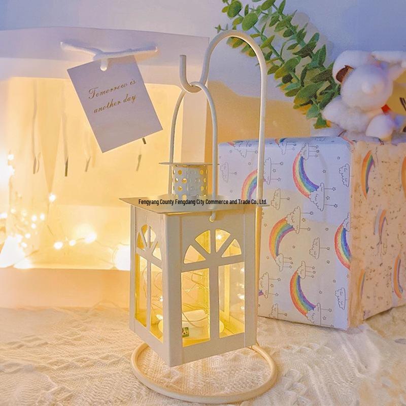 Candlestick Night Light: Bedside Table & Desktop Ornament for Atmosphere & Décor