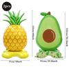 Large Standing Foil Balloons Fruit Vegetable Party Decorations Giant Cactus Carrot Lemon Watermelon Hawaiian Luau Decor Supplies