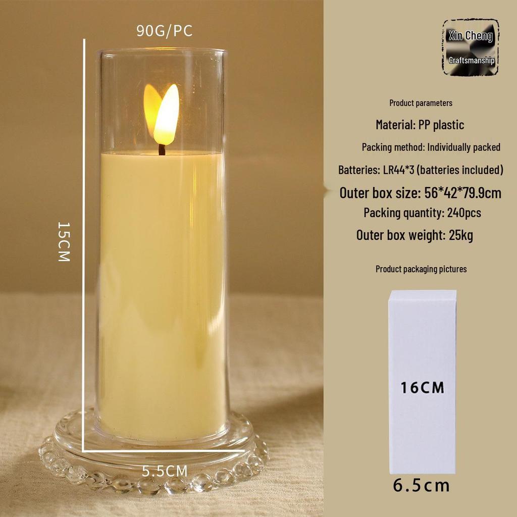 LED Night Light: Remote-Controlled Swinging Simulation Candle for Concerts, Birthdays, Weddings