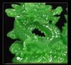 Double Dragon Zodiac: Green Dragon Ornament for Wealth and Prosperity - Perfect for Living Room, Office, Housewarming, or Opening Gifts.