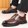 Casual dress shoes men's leather shoes men's 2025 spring new British style groom wedding shoes 2025