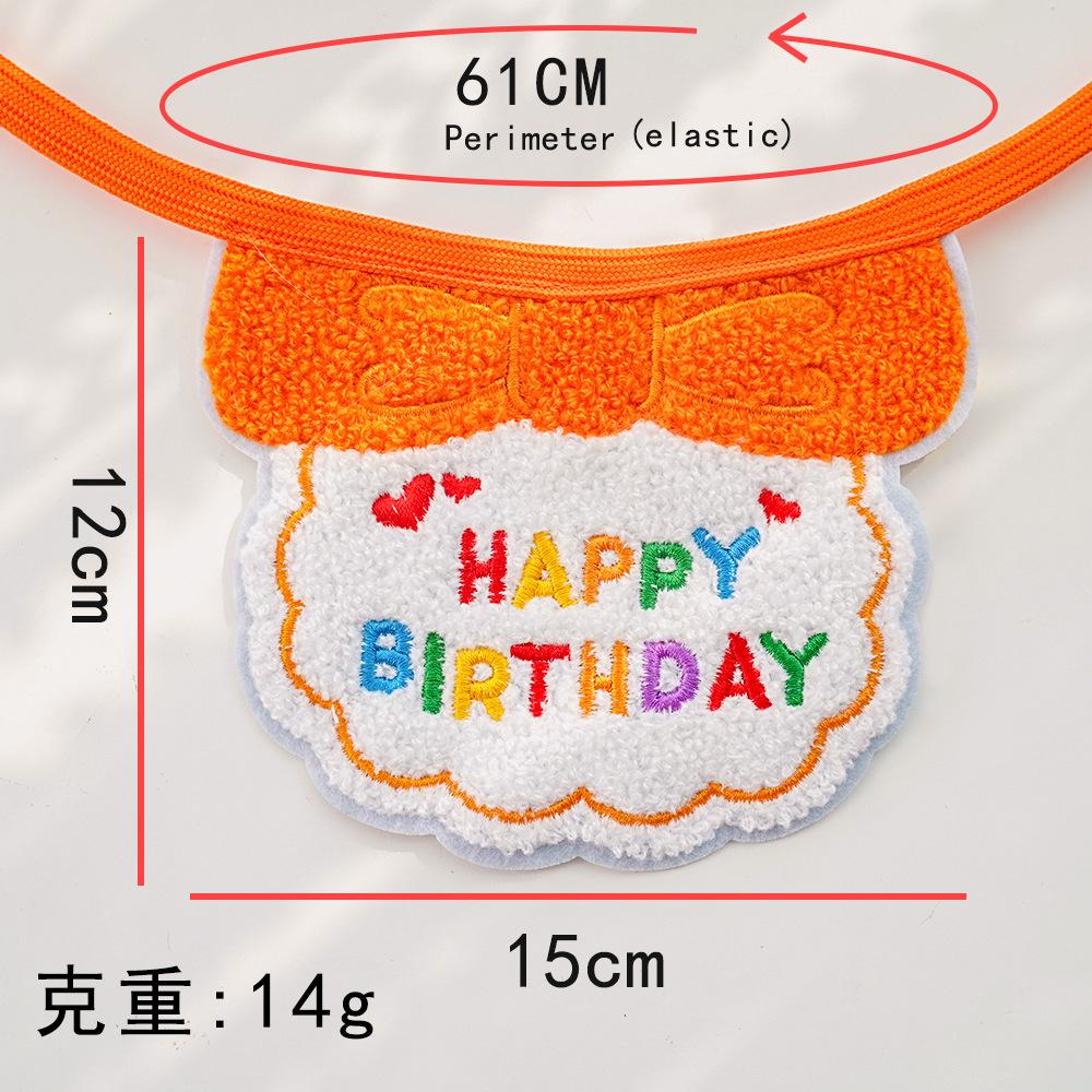 Pet Ins Wind Birthday Saliva Towel Cat Bib Scarf Dog Cat Hat