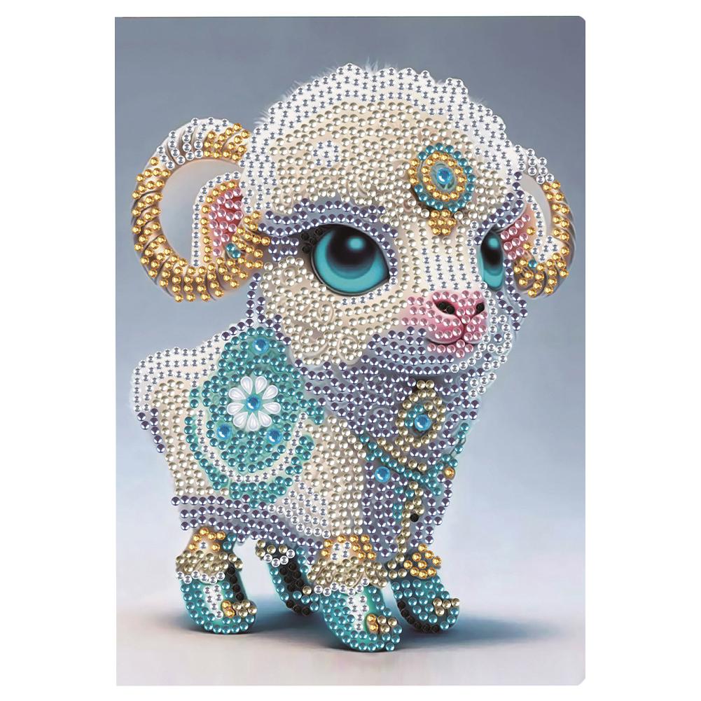 Rhinestone Embroidery Notepad Art Craft 5D Diamond Painting Notebook 50 Pages DIY A5 Diamond Mosaic Notebook Hand Chinese Zodiac