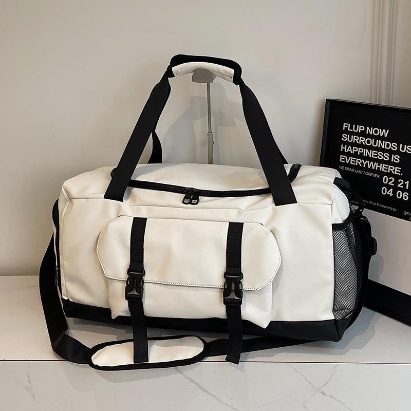 Downhill Bag Travel Bag for Women Short Distance Light Travel Large Capacity Splicing Hand Held Shoulder Crossbody Bag