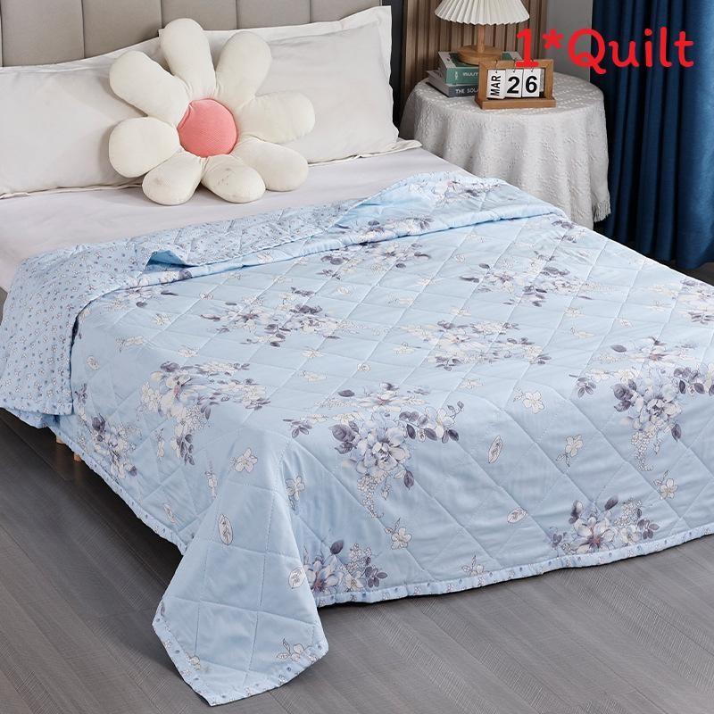 Summer Plant Animal Pattern Prints Duvet Quilt Bedding For Student Washable Room
