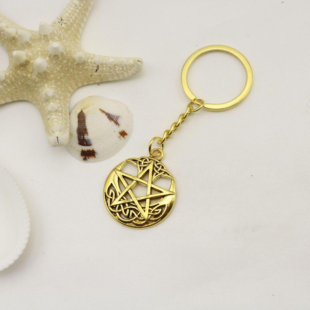 Five-Pointed Star Keychain Pendant