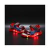(UK 9Kids, Red) Summer Boys Spider-Man LED Light Up Shoes Luminous Flashing Beach Sandals Size