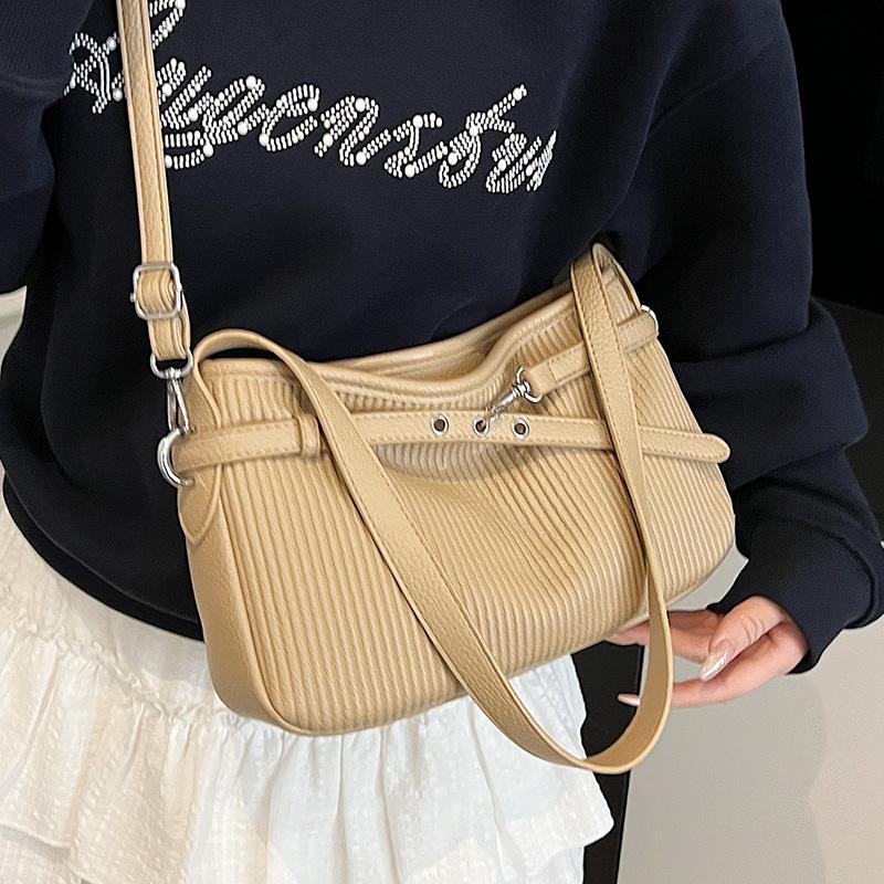 Popular Niche Casual Korean Commuter Versatile Soft Leather Shoulder Bag Fashion High Sense Messenger Tote Bag Women