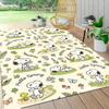 Snoopy'S Adventure Carpet Rug Soft Washable Anti Slip Home Living Room Sofa Mats Personalized Christmas Rug